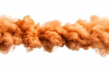 Orange Smoke Cloud Abstract Background Illustration