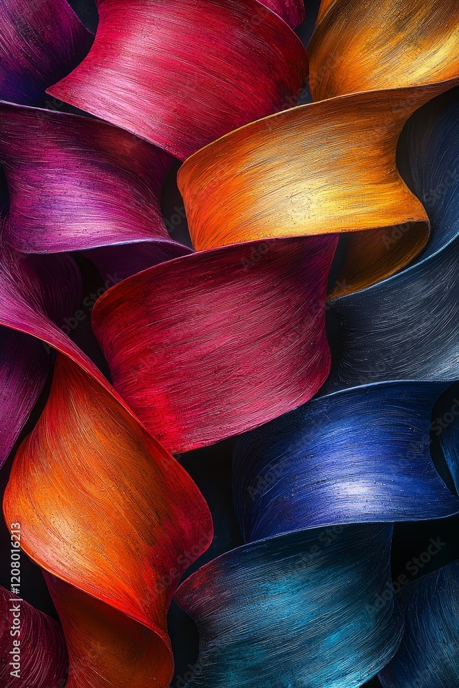 Poster dynamic abstract color swirls artistic gallery high-resolution artwork vibrant environment close-up 