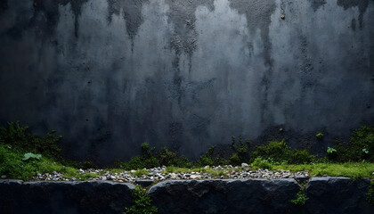Concrete wall cement gray blank empty grunge background