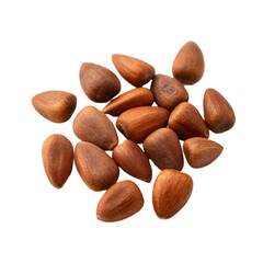 Obraz premium cedar nuts on transparent background