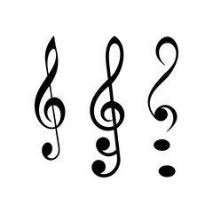 Vector Clef Symbol for Music Apps and Websites