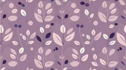 floral background with soft leaves and berries in lavender tones
