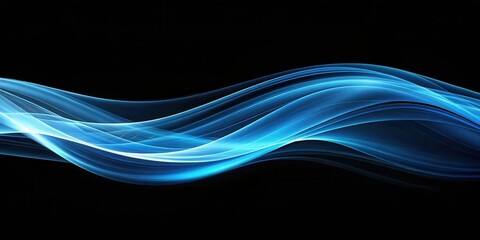 Abstract Blue Wave Design Smooth, Elegant, and Modern Background