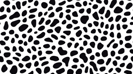 Leopard skin hand drawn seamless pattern