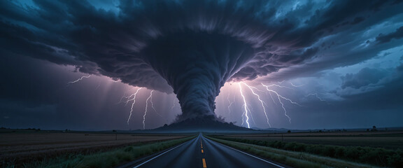 storm over the city