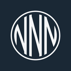 initial monogram logo with circle,Poligon,square style design
