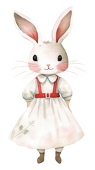 Obraz premium PNG Rabbit nurse animal cartoon mammal.