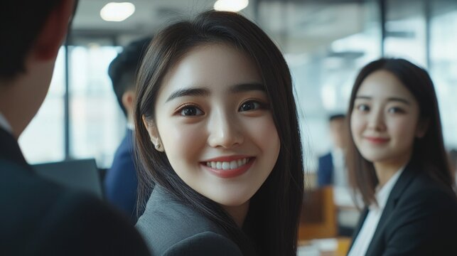 Businesswoman Smiling in Office