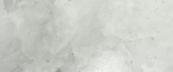 White background paper with white marble texture. watercolor background painting with soft gray or silver vintage colors. 