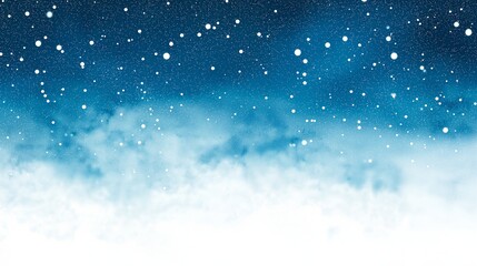 Obraz premium night winter landscape with snow and fir trees