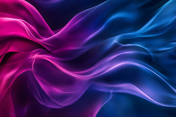 Fototapeta premium Futuristic Neon Waves with Glowing Abstract Curves, Vibrant Colors, and Digital Art Aesthetics for Modern Design and Dynamic Light Patterns