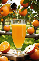 oranges and juice