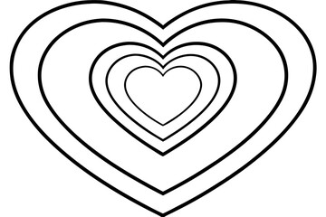 Layered Heart Line Art Pack for Designers