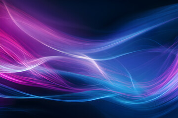 Fototapeta premium Futuristic Neon Waves with Glowing Abstract Curves, Vibrant Colors, and Digital Art Aesthetics for Modern Design and Dynamic Light Patterns