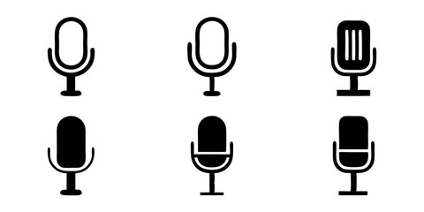 Karaoke Mic and Podcast Microphone Icons for Your App