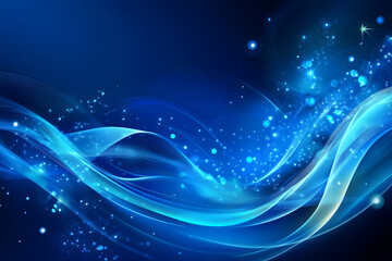 Abstract Blue Design with Flowing Shapes, Gradient Textures, and Futuristic Artistic Patterns for Modern Visual Appeal