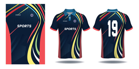 soccer jersey design for sublimation or football cricket jersey design © MD kibriya Ahamed 