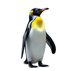 Fototapeta premium King Penguin Isolated on Transparent Background 