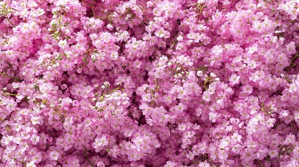 Pink Gypsophila Blooms Against Soft Background for Elegant Decor