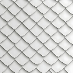 White 3D Scale Pattern Background