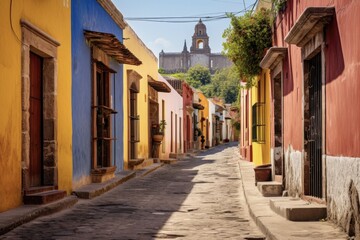 Fototapeta premium Atlixco, Mexico: Exploring the Old Town's Stunning Architectural Beauty and Charming Streets