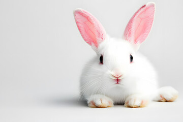 Obraz premium Easter bunny rabbit isolated on white background