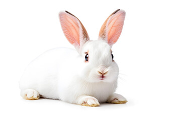 Obraz premium Easter bunny rabbit isolated on white background