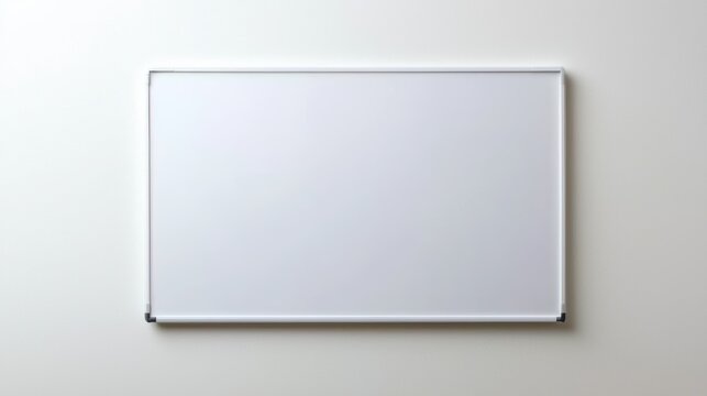 Blank whiteboard preparation classroom visual content educational environment front view teaching concept