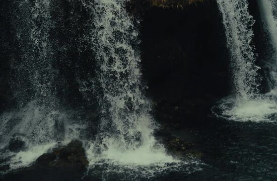Cascading Waters of the Traunfall on River Traun, Traunviertel Region, Upper Austria, Europe