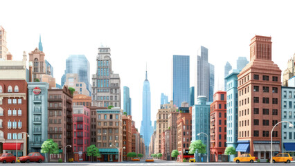 Obraz premium PNG City architecture metropolis cityscape.