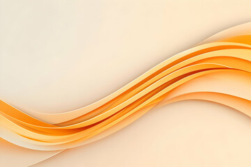 Obraz premium Abstract Orange Wave Background Illustration