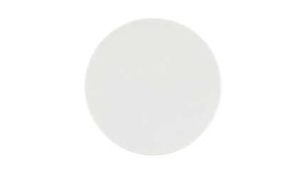 A white plate with a white rim. The plate is round and has no design or pattern. It is placed on a white background