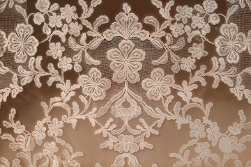 Obraz premium Vintage crochet lace. Victorian lace is delicate and elegant, with a floral pattern