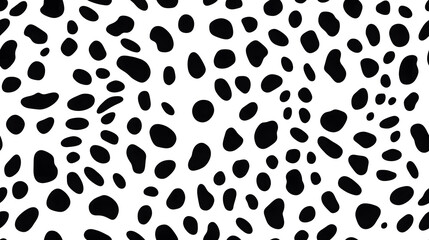 Leopard skin hand drawn seamless pattern