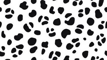 Leopard skin hand drawn seamless pattern