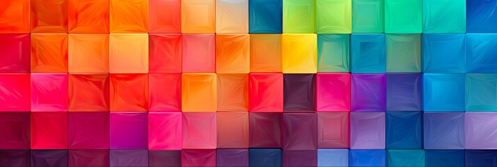 Dare to Dream colorful squares for inspiration and motivation in pursuing your challenges and ambitions with dedication and positive thinking