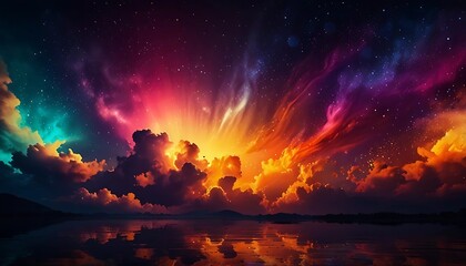 Fototapeta premium A minimalist aurora-themed desktop background featuring soft gradients, perfect for desktops or aesthetic projects. 