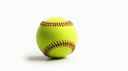 Softball Isolated On White Background