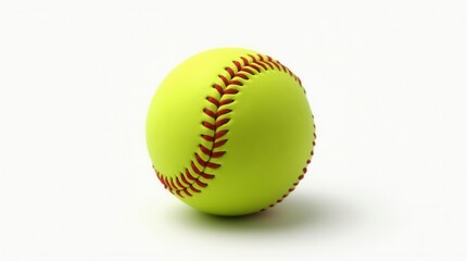 Softball Isolated On White Background