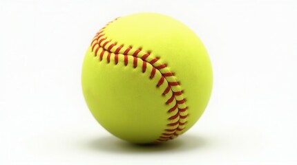 Softball Isolated On White Background