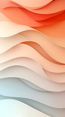 Abstract 3D Wave Background Illustration