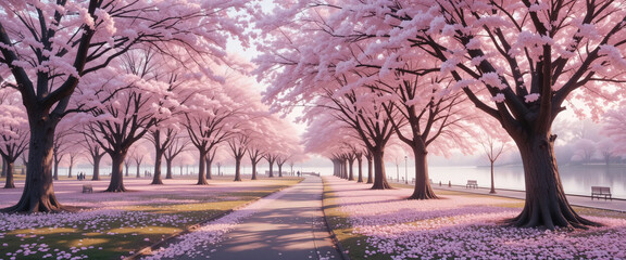 spring in the park