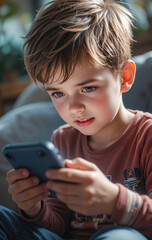 kids is addicted to a smartphone, bad behavior due to addiction using a smartphone