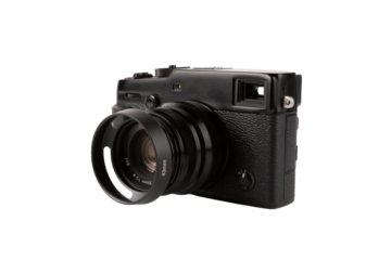 Telemetric digital photo camera isolated no background cutout