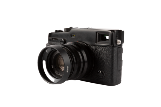 Telemetric digital photo camera isolated no background cutout