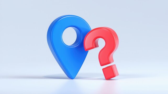 Location Pin with Question Mark