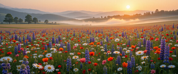 field of flowers