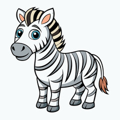 zebra  cartoon vector