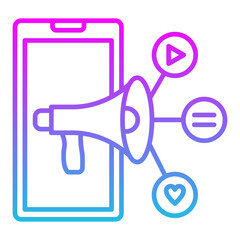 Mobile Marketing Icon