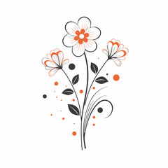 floral background with flowers